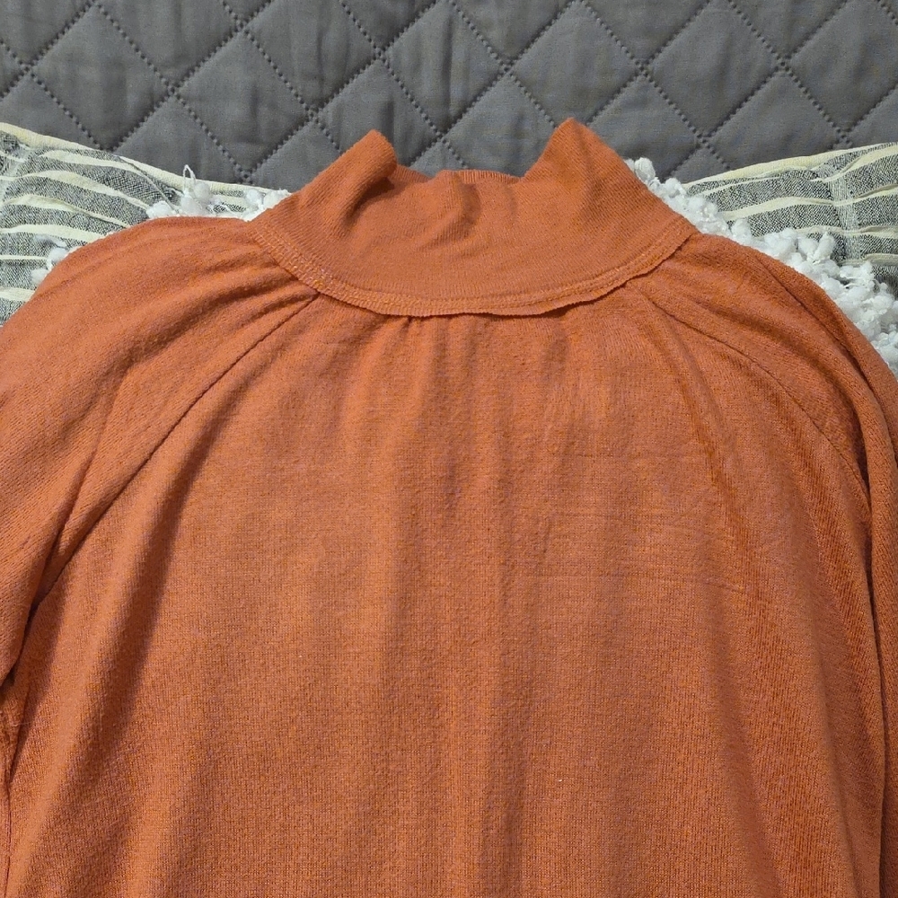 Peace Love World Coral Cowl Neck Sweater - Picture 9 of 16